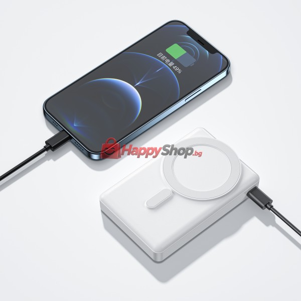 Преносима батерия WiWu JC-20, 10000mAh, 20W, Qi, MagSafe, Различни цветове - 87079