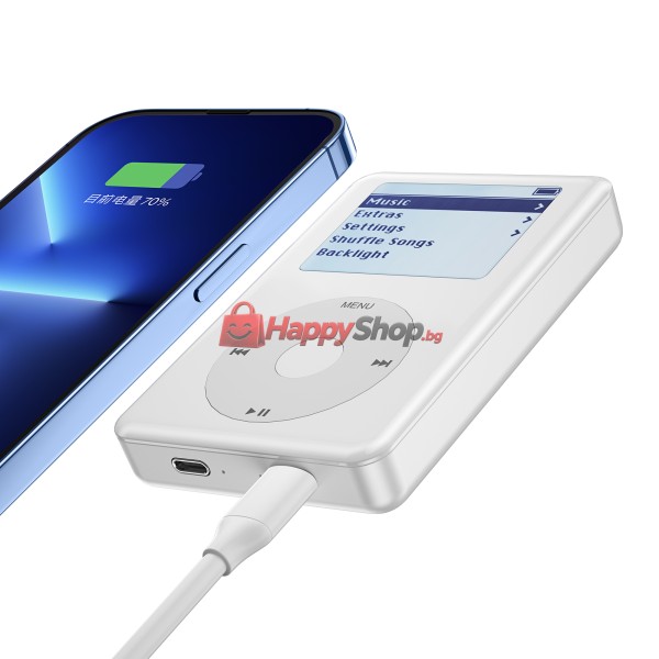 Преносима батерия WiWu Power Pod 01, 10000mAh, 20W, Qi, MagSafe, Бял - 87081