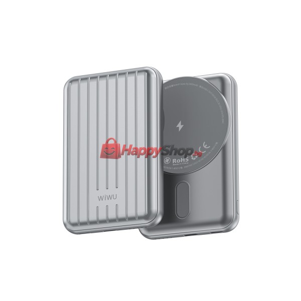 Преносима батерия WiWu PP02, 5000mAh, 20W, Qi, MagSafe, Различни цветове - 87082