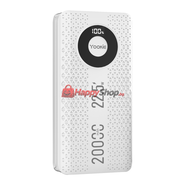 Преносима батерия Yookie YO12, 20000mAh, 22.5W, Бял - 87061