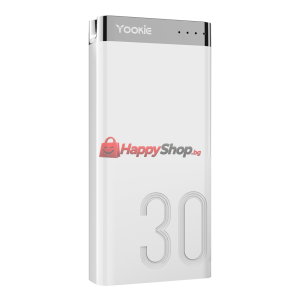 Преносима батерия Yookie YO13. 30000mAh, Бял - 87062