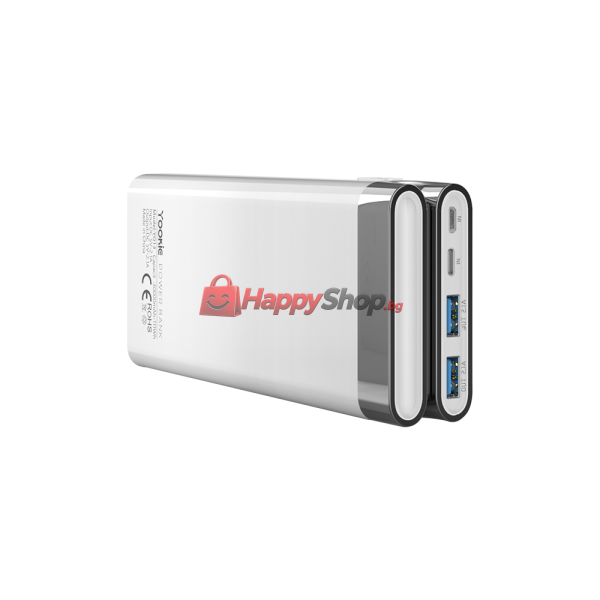 Преносима батерия Yookie YO13. 30000mAh, Бял - 87062
