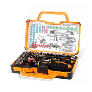 Комплект отвертки, накрайници и вложки Jakemy JM-6111, 69 Ча..