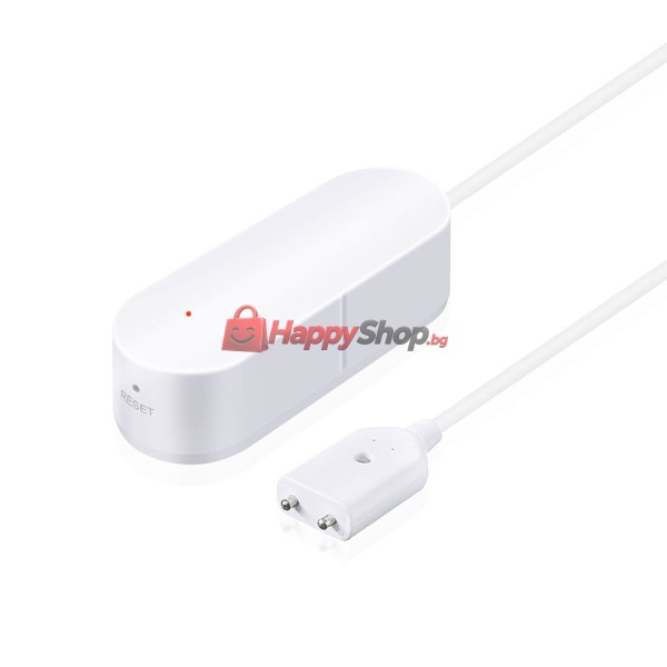 Смарт сензор PST-WW002, За алармиране при наводнение, Wi-Fi, Tuya Smart, Бял - 91005