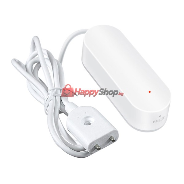 Смарт сензор PST-WW002, За алармиране при наводнение, Wi-Fi, Tuya Smart, Бял - 91005