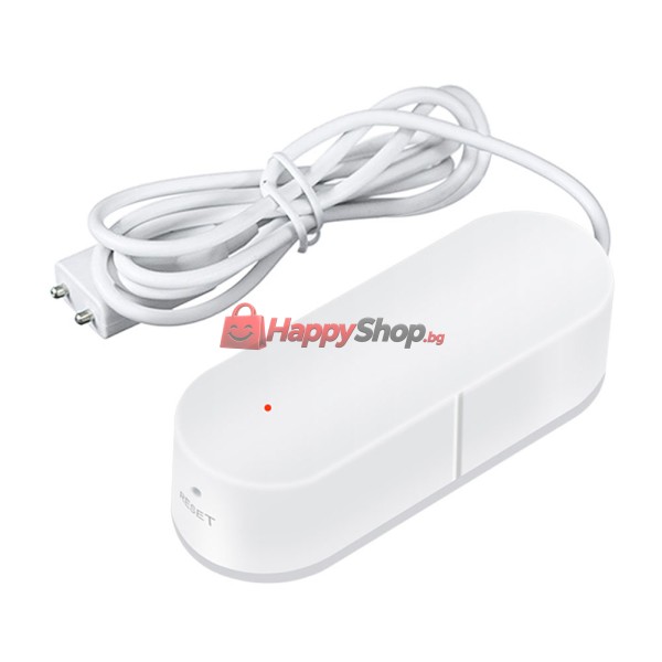 Смарт сензор PST-WW002, За алармиране при наводнение, Wi-Fi, Tuya Smart, Бял - 91005