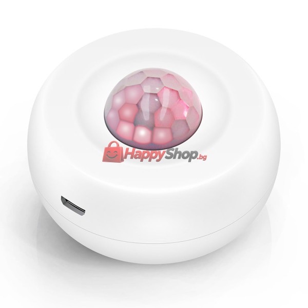 Смарт сензор PST-HW400B, За движение, PIR, 360 градуса, Wi-Fi, Tuya Smart, Бял - 91004