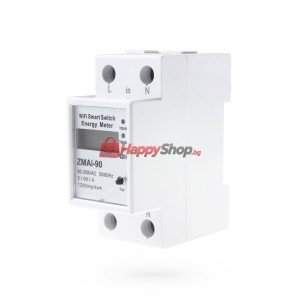 Смарт електромер PST-ZMAi-90, За 35mm DIN, 220V, 60A, Wi-Fi,..