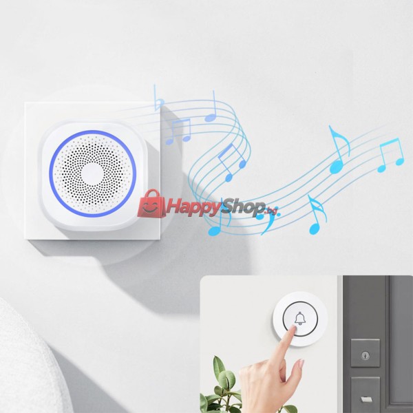 Смарт алармена система PST-H3, 5в1, Wi-Fi, Tuya Smart, Бял - 91011