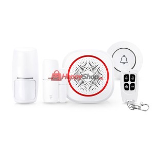 Смарт алармена система PST-H3, 5в1, Wi-Fi, Tuya Smart, Бял -..