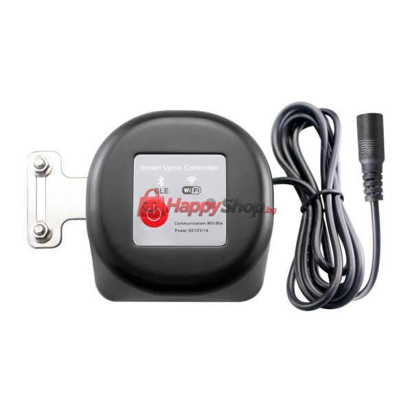Смарт контролер PST-FM400, За сферичен спирателен кран, Wi-Fi, Tuya Smart, Черен - 91007