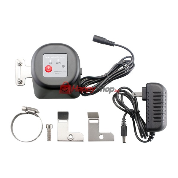 Смарт контролер PST-FM400, За сферичен спирателен кран, Wi-Fi, Tuya Smart, Черен - 91007