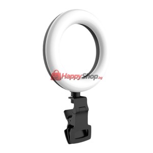 LED ринг осветление Earldom ET-ZP29, 12.5см, 4W, Черен - 403..