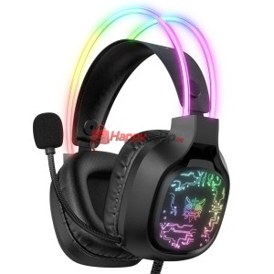 Слушалки Onikuma X22, За компютър, Микрофон, Подсветка, 3.5m..