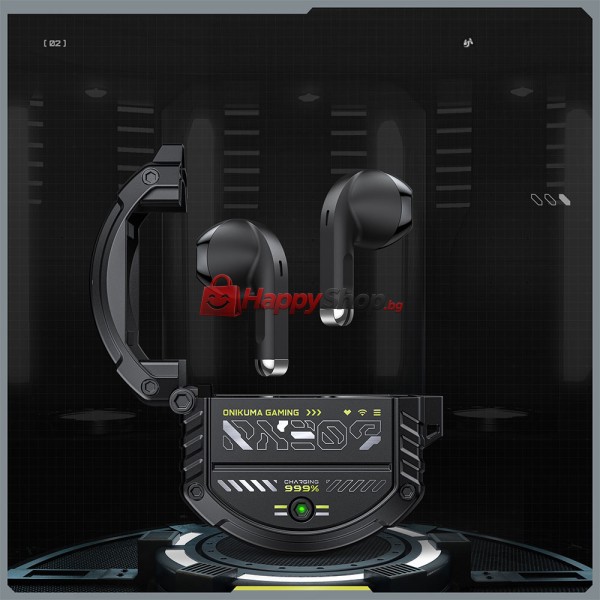 Bluetooth слушалки Onikuma T309, Черен – 20782