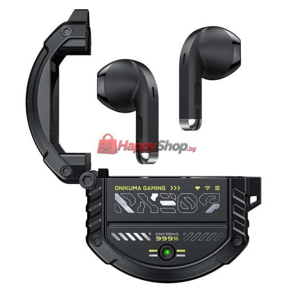 Bluetooth слушалки Onikuma T309, Черен – 20782