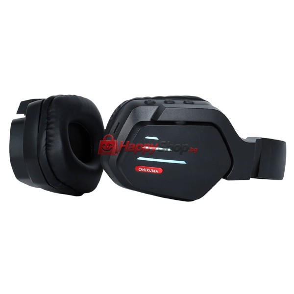 Слушалки с Bluetooth Onikuma B60, Черен - 20778