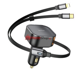 Зарядно устройство за кола DeTech DE-C53, Type-C, Lightning ..