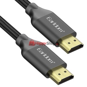 Кабел Earldom ET-W26 HDMI - HDMI, 5м., 4K, С оплетка, Черен ..