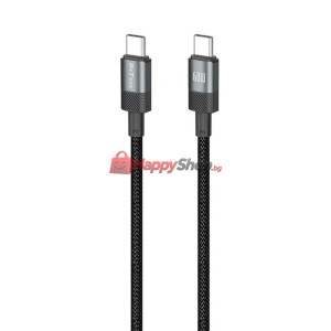 Кабел за данни DeTech DE-C67C, 60W, Type-C - Type-C, PD, 1.0..