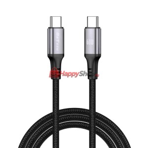 Кабел за данни DeTech DE-C68C, 60W, Type-C - Type-C, PD, 1.0..