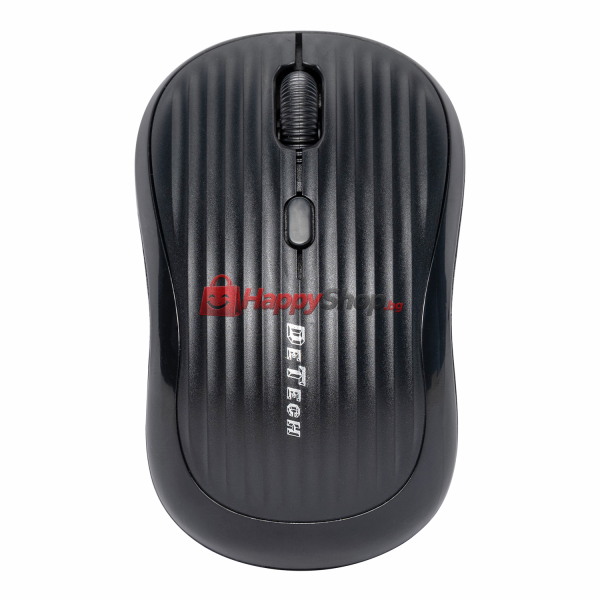 Мишка DeTech D14WBT, Bluetooth, USB, Черен - 784