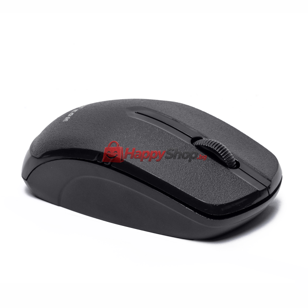 Мишка DeTech D16WL, Безжична, USB, Черен - 786