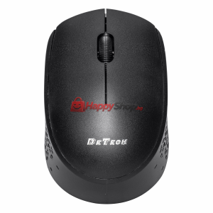 Мишка DeTech D17WL, Безжична, USB, Черен - 787
