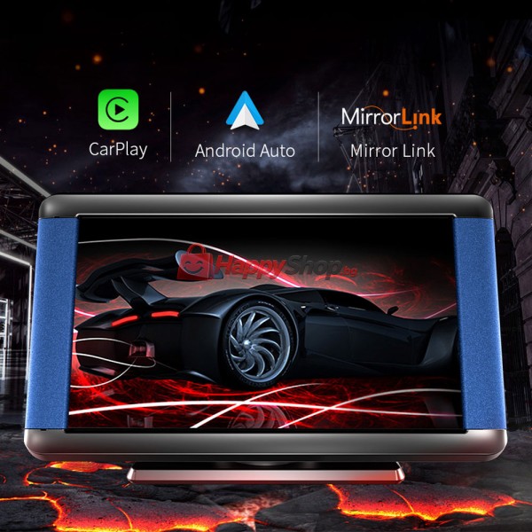 Преносим CarPlay / Android Auto дисплей X300L, 7", За автомобил - 13314