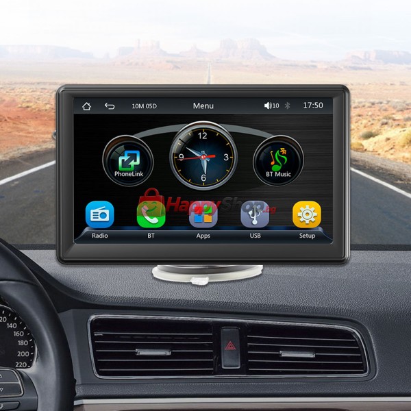 Преносим CarPlay / Android Auto дисплей X500L, 7", За автомобил - 13309