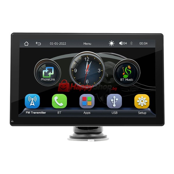 Преносим CarPlay / Android Auto дисплей X5305L, 9", За автомобил - 13315