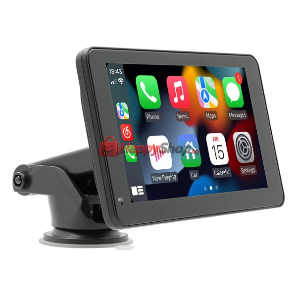 Преносим CarPlay / Android Auto дисплей X5306L, 7", За автомобил - 13312