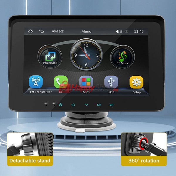 Преносим CarPlay / Android Auto дисплей X5310L, 7", За автомобил - 13313