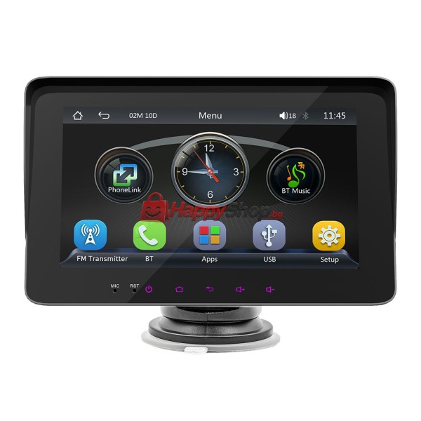 Преносим CarPlay / Android Auto дисплей X5310L, 7", За автомобил - 13313