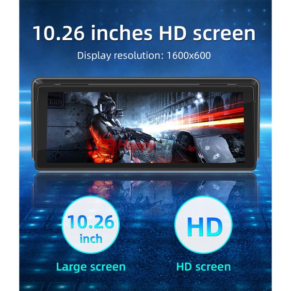 Преносим CarPlay / Android Auto дисплей X5313, 10.26", За кола - 13318