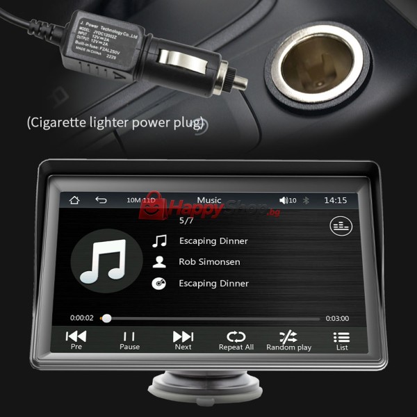 Преносим CarPlay / Android Auto дисплей X600W, 7", За автомобил - 13310