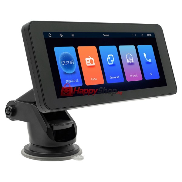 Преносим CarPlay / Android Auto дисплей , X5368, 6.86", За автомобил - 13327