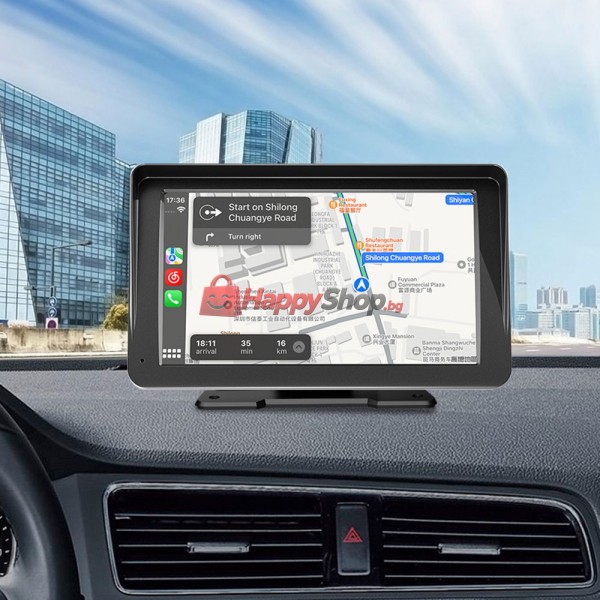 Преносим CarPlay / Android Auto дисплей , X5570R, 7", За автомобил - 13322