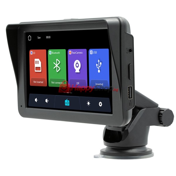 Преносим CarPlay / Android Auto дисплей , X5570R-L, 7", За автомобил - 13326