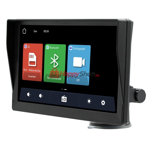 Преносим CarPlay / Android Auto дисплей , X5590R, 9", За автомобил - 13321