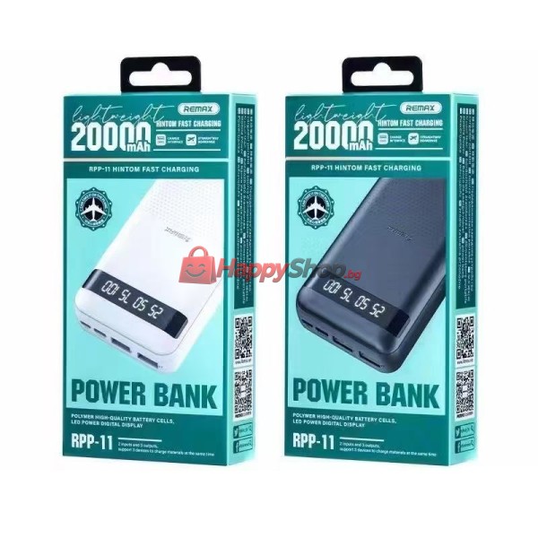 Преносима батерия Remax RPP-11, 20000mAh, Различни цветове - 87098