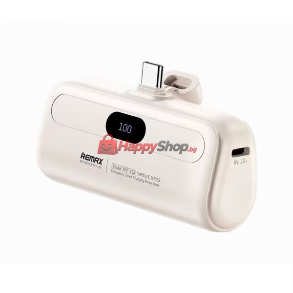 Преносима батерия Remax RPP-632, 5000mAh, 10W, Type-C, Различни цветове - 87095
