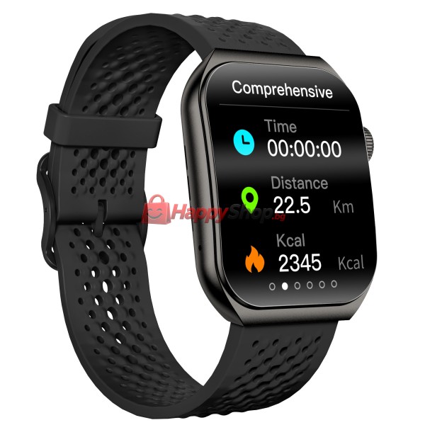 Смарт часовник Aurafit AM10B, Amoled, Черен - 73132