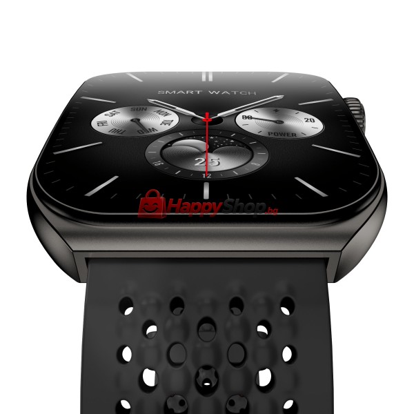 Смарт часовник Aurafit AM10B, Amoled, Черен - 73132