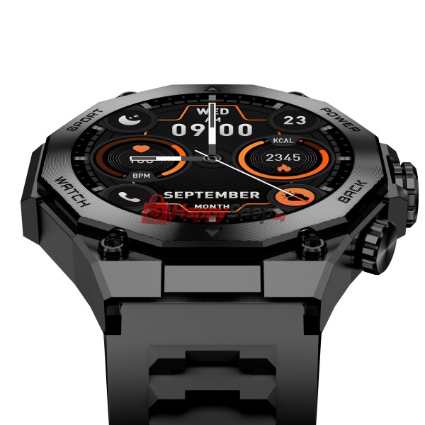 Смарт часовник Aurafit AM18, Amoled, Черен - 73129