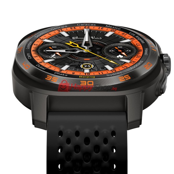 Смарт часовник Aurafit AM32, Amoled, Черен - 73125  
