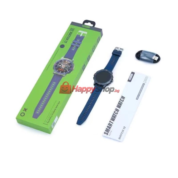 Смарт часовник Remax WATCH12, Син - 73102