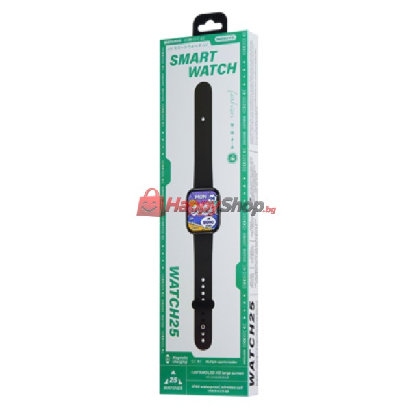 Смарт часовник Remax WATCH25, Черен - 73104