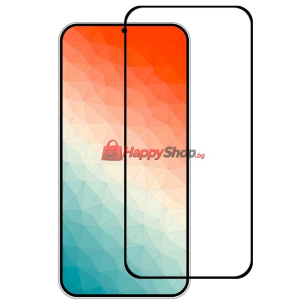 Стъклен протектор DeTech, за Samsung Galaxy S25 Plus, 3D Full glue, 0.3mm, Черен - 52757