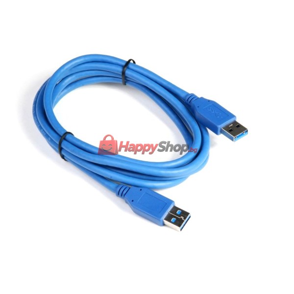 Кабел DeTech USB M / USB M 3.0 3m, Син - 18144